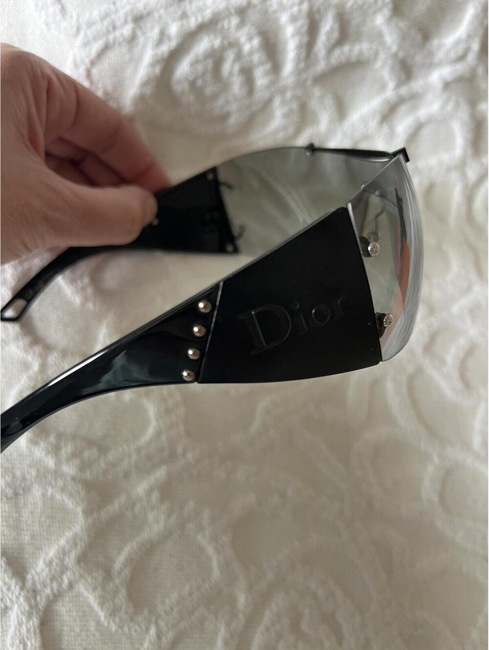 Vintage 90s/Y2K Christian Dior Diorito 2 Sunglasses w/ Studded Sides, PECVK - Picture 7 of 9